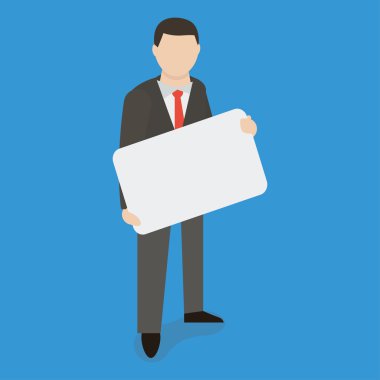 boş bir tabela holding iş adamı