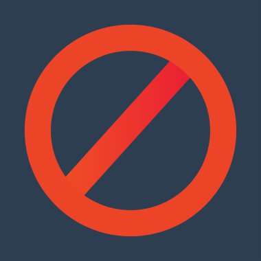 Red not allowed sign clipart