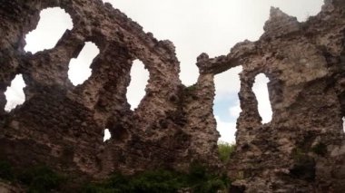 Templar Şövalyeleri kale Transcarpathia kalesi kalıntıları eski