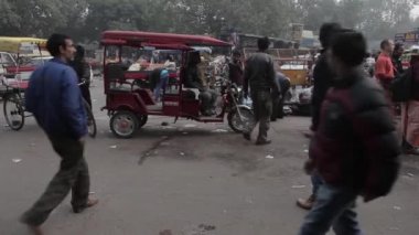 Kızılderililer sokaklarda Yeni Delhi, Hindistan