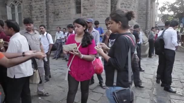 India di jalan-jalan Mumbai, India . — Stok Video