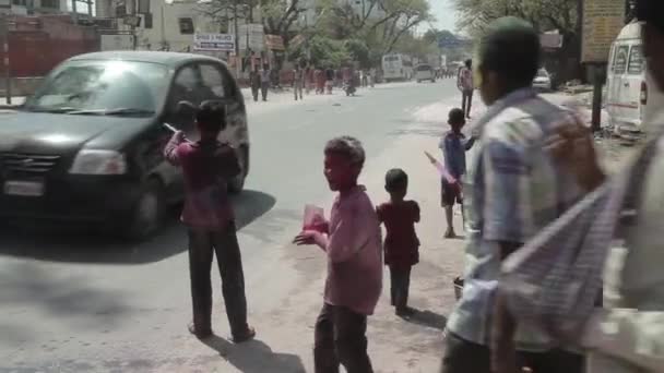 Holi - festival de colores. Día 2 — Vídeos de Stock