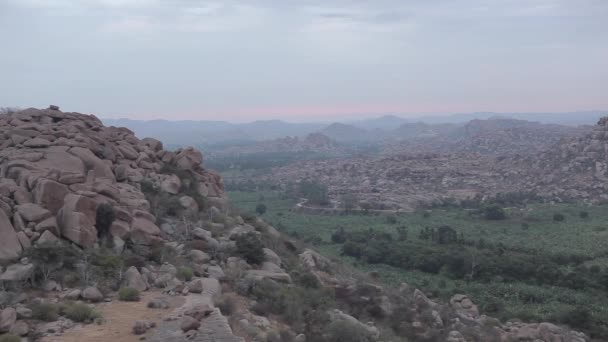 Paysages à Hampi, Karnataka, Inde — Video