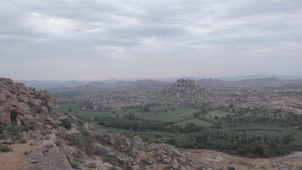 Landscapes in Hampi, Karnataka, India — Stockvideo