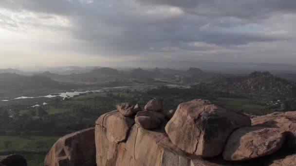 Paisajes en Hampi, Karnataka, India — Vídeos de Stock