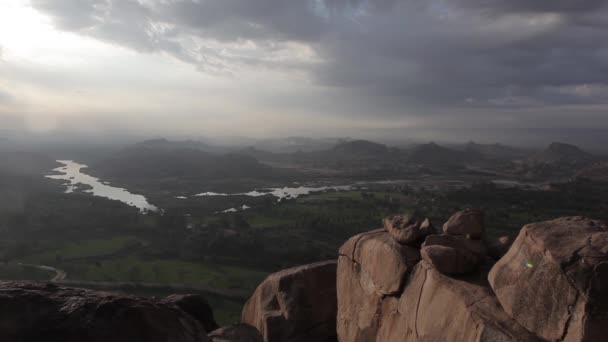 Landscapes in Hampi, Karnataka, India — Stockvideo