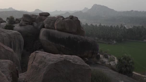 Paisajes en Hampi, Karnataka, India — Vídeos de Stock