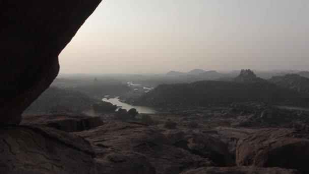 Paisajes en Hampi, Karnataka, India — Vídeo de stock