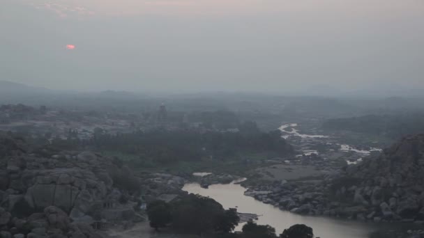 Paisajes en Hampi, Karnataka, India — Vídeos de Stock