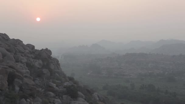 Landscapes in Hampi, Karnataka, India — Stockvideo