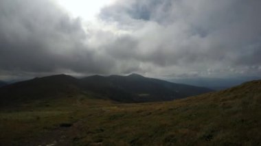 Timelapse dağ manzarası