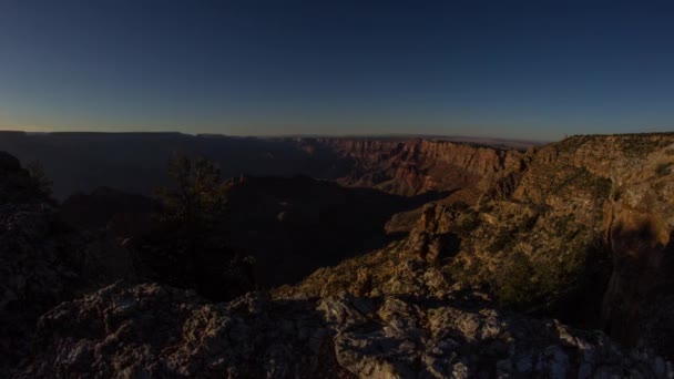 Dolly záběr Sunset čas v Grand Canyonu — Stock video