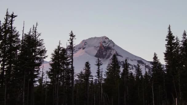 Mount Hood noite — Vídeo de Stock