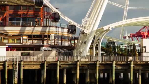 Close Up of Ferris Wheel Entrance — Stock Video