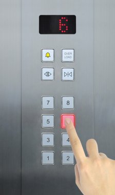 yandan basın 6 zemin Asansör