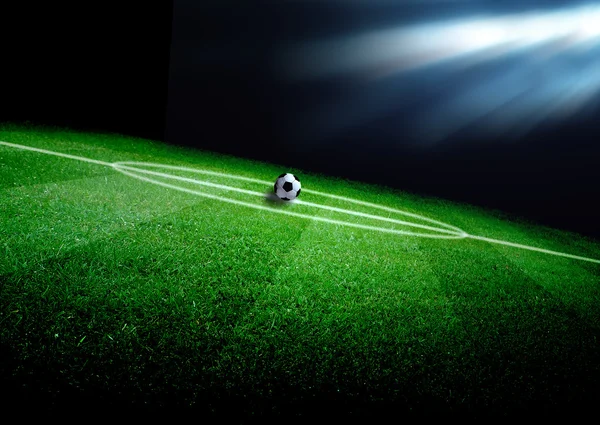 soccer field and the bright lights