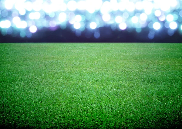 Soccer field and the bright lights — Stock Photo, Image