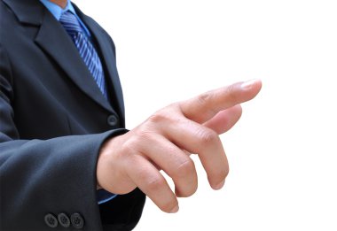 el düğmeye bir dokunmatik ekran arayüzü