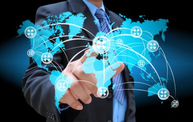 el düğmeye bir dokunmatik ekran arayüzü