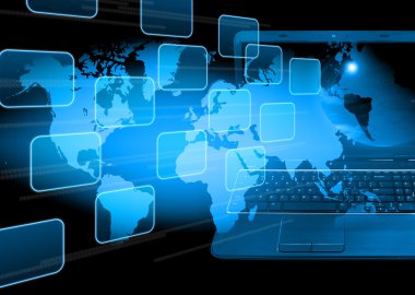 soyut dünyada teknolojik altyapı