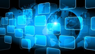 soyut dünyada teknolojik altyapı