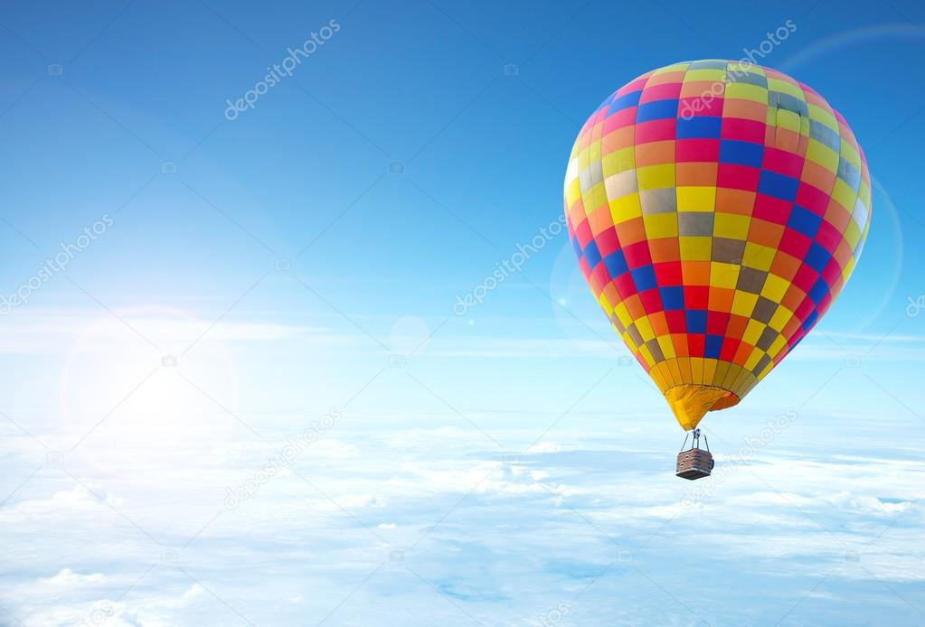 Colorful hot air balloon