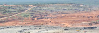 Ocak madenciliği kömür ve makinelerin çalışma açın