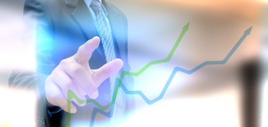 işadamı el iş grafik yazma