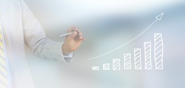 işadamı el iş grafik yazma