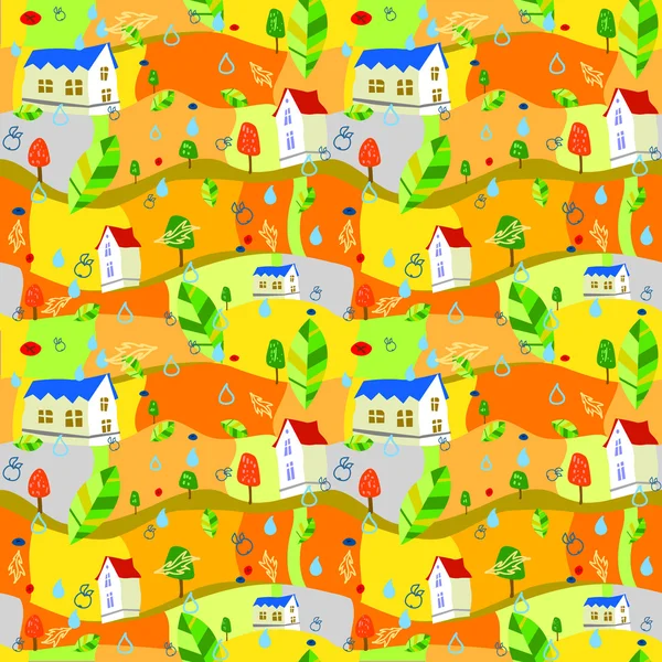 Sorunsuz arka plan renkli sonbahar