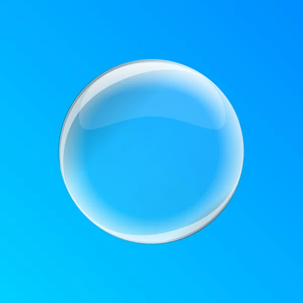 Burbuja o esfera vectorial de vidrio . — Vector de stock