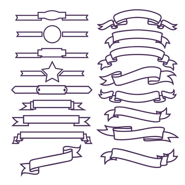Şerit afiş kümesi. EPS 10