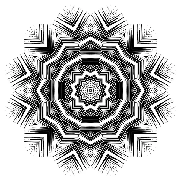 Mandala étnica ornada — Vetor de Stock