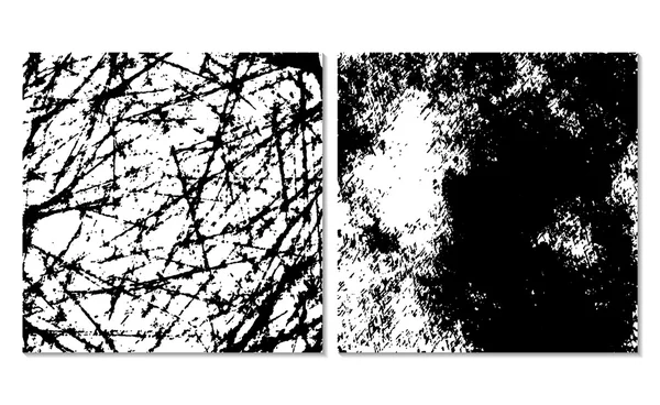Conjunto de 2 texturas de fondo grunge — Archivo Imágenes Vectoriales