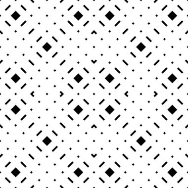 Geometrik siyah-beyaz, pürüzsüz ve pürüzsüz desen. Soyut vektör elmas sanatı. Kumaş tasarımı, duvar kağıdı, dekoratif kağıt, web tasarımı, arkaplan.