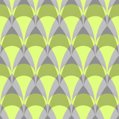 Geometrik gri ve sarı, dalgalı, pürüzsüz desen. Soyut vektör üçgeni eğrileri. Kumaş tasarımı, duvar kağıdı, dekoratif kağıt, web tasarımı, arkaplan.