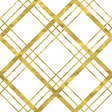 Altın ve beyaz, parlak folyo desenli dikdörtgen desenli. Soyut vektör rhombs. Kumaş tasarımı, duvar kağıdı, dekoratif kağıt, web tasarımı, arkaplan.