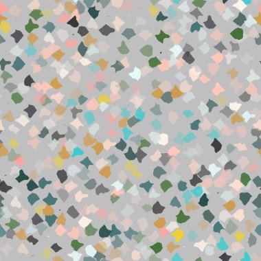 Konfetiyle renksiz desen. Soyut vektör grunge. Kumaş tasarımı, duvar kağıdı, dekoratif kağıt, web tasarımı, arkaplan, kartpostal.