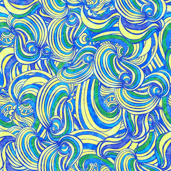 Modèle de vagues sans couture — Image vectorielle