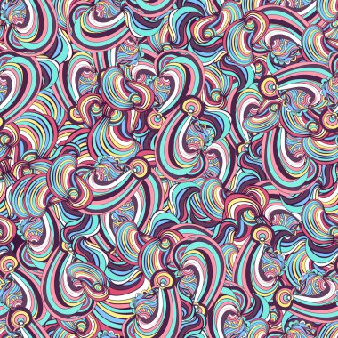 renkli elle çizilmiş desen.