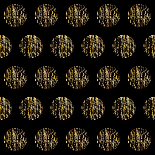 Siyah ve altın desenli