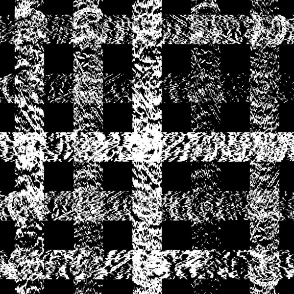 Pola hitam dan putih terbuat dari kapur - Stok Vektor