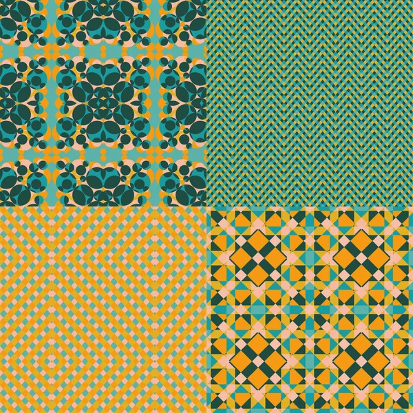 Set of abstract patterns — Stock Vector