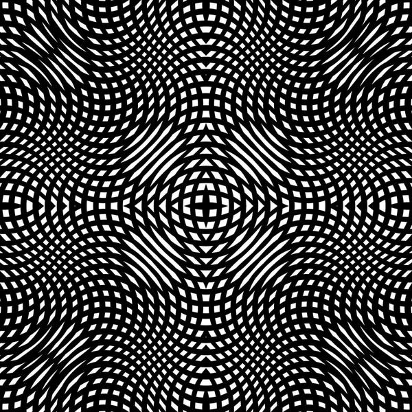 간단한 고전적인 검은색과 흰색 원활한 패턴 — 스톡 벡터