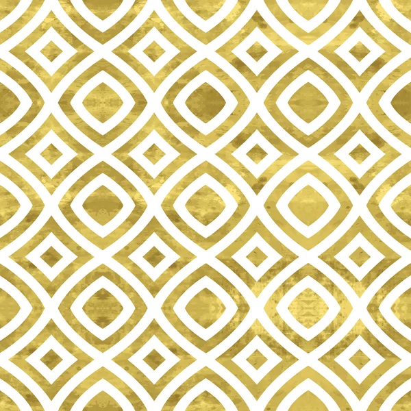 Weiße und goldene Muster — Stockvektor