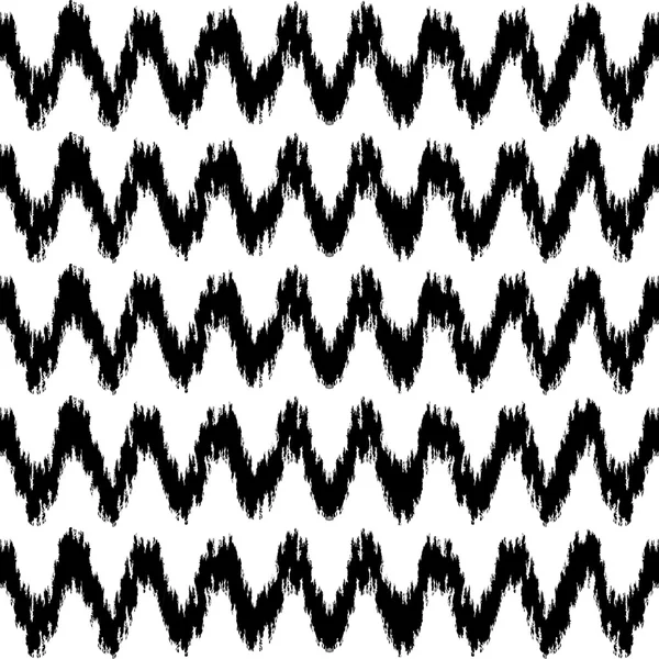 Chevron seamless pattern made with ink. — Stock Vector