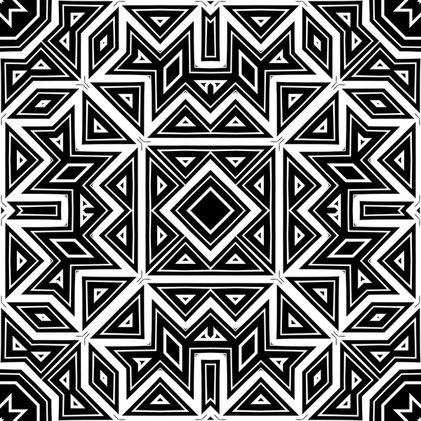 Abstract geometric seamless pattern made with ink. — Wektor stockowy