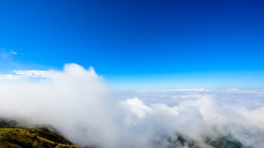 Dramatik bulutlar gökyüzü ile