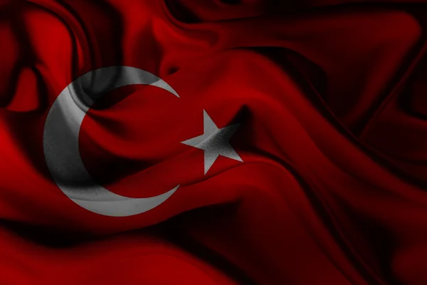 Turkse vlag, Turkije, vlag ontwerp — Stockfoto