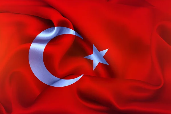 Türkische Flagge, Türkei, Flaggendesign — Stockfoto